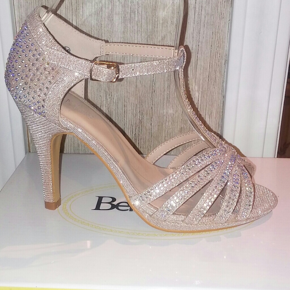 NEW RoseGold sparkle heels.